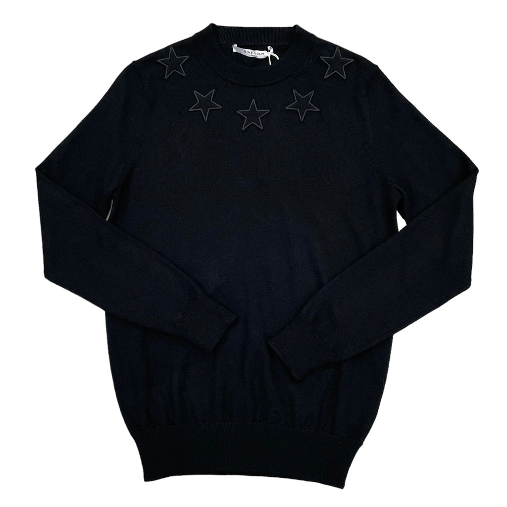 Givenchy star applique on sale sweater