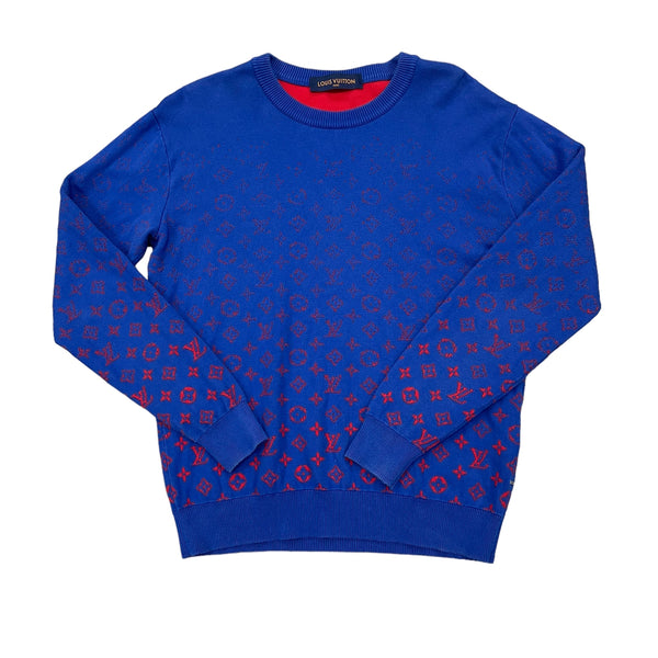 Louis Vuitton Blue Gradient Monogram T-shirt UK M